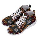 Folk flowers pattern Floral surface design Men s Lightweight High Top Sneakers View2