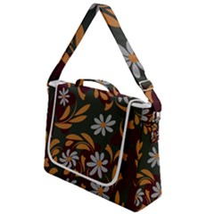 Folk Flowers Pattern Floral Surface Design Box Up Messenger Bag by Eskimos