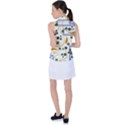 Folk flowers pattern Floral surface design Women s Sleeveless Polo Tee View2