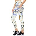 Folk flowers pattern Floral surface design Pocket Leggings  View3