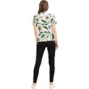 Folk flowers pattern Floral surface design Women s Short Sleeve Rash Guard View2