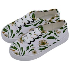 Folk flowers pattern Floral surface design Kids  Classic Low Top Sneakers