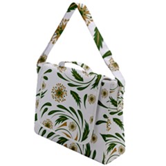 Folk flowers pattern Floral surface design Box Up Messenger Bag