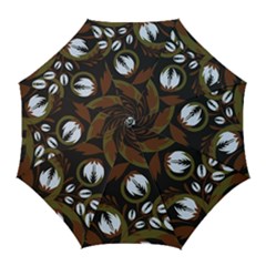 Folk Flowers Pattern Floral Surface Design Golf Umbrellas by Eskimos