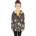 Folk flowers pattern Floral surface design Kids  Double Breasted Button Coat View1