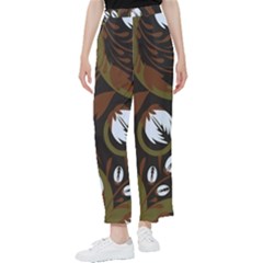 Folk Flowers Pattern Floral Surface Design Women s Pants 