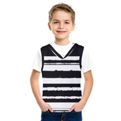 Bandes Abstrait Blanc/noir Kids  Basketball Tank Top by kcreatif