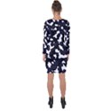 Camouflage bleu Asymmetric Cut-Out Shift Dress View2