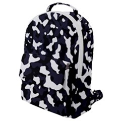 Camouflage Bleu Flap Pocket Backpack (small) by kcreatif