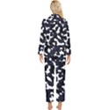 Camouflage bleu Womens  Long Sleeve Pocket Pajamas Set View2