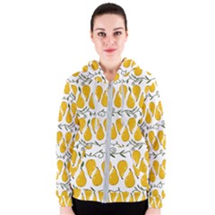 Juicy Yellow Pear Women s Zipper Hoodie by SychEva