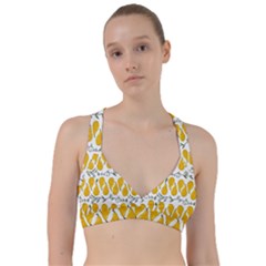 Juicy Yellow Pear Sweetheart Sports Bra by SychEva