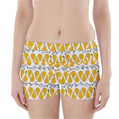 Juicy Yellow Pear Boyleg Bikini Wrap Bottoms by SychEva