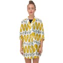 Juicy Yellow Pear Half Sleeve Chiffon Kimono View1