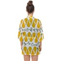 Juicy Yellow Pear Half Sleeve Chiffon Kimono View2