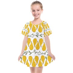 Juicy Yellow Pear Kids  Smock Dress by SychEva