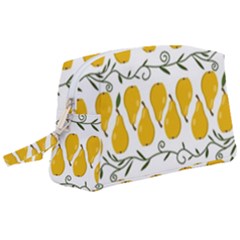 Juicy Yellow Pear Wristlet Pouch Bag (large) by SychEva