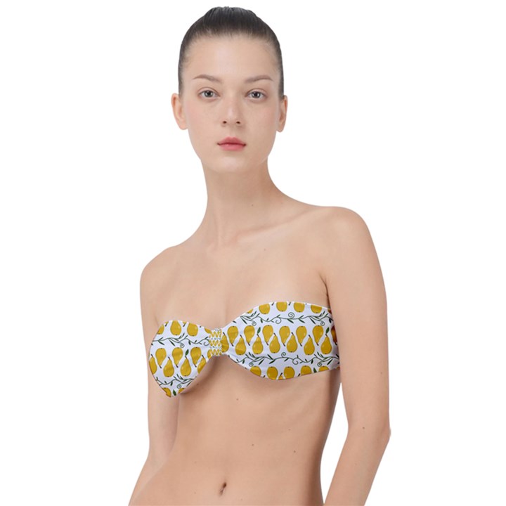 Juicy Yellow Pear Classic Bandeau Bikini Top 