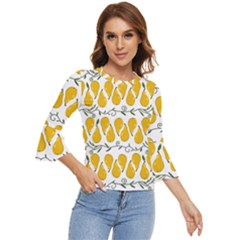 Juicy Yellow Pear Bell Sleeve Top