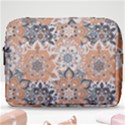 Pastel Colored Peach Boho Make Up Pouch (Large) View1