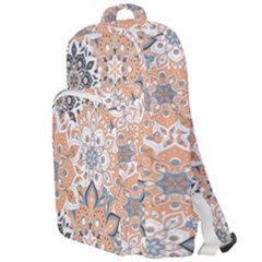 Pastel Colored Peach Boho Double Compartment Backpack