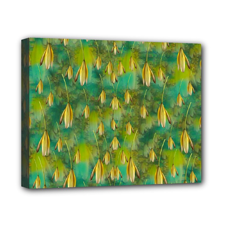 Love To The Flowers And Colors In A Beautiful Habitat Canvas 10  x 8  (Stretched)