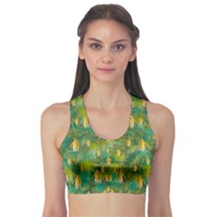 Love To The Flowers And Colors In A Beautiful Habitat Sports Bra by pepitasart