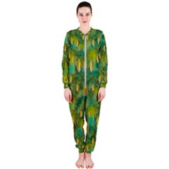 Love To The Flowers And Colors In A Beautiful Habitat Onepiece Jumpsuit (ladies) 