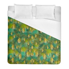 Love To The Flowers And Colors In A Beautiful Habitat Duvet Cover (full/ Double Size) by pepitasart