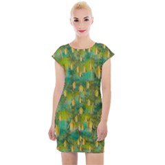 Love To The Flowers And Colors In A Beautiful Habitat Cap Sleeve Bodycon Dress by pepitasart