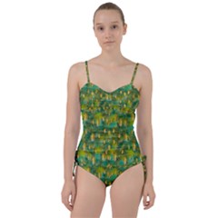 Love To The Flowers And Colors In A Beautiful Habitat Sweetheart Tankini Set by pepitasart