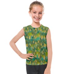 Love To The Flowers And Colors In A Beautiful Habitat Kids  Mesh Tank Top by pepitasart