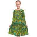 Love To The Flowers And Colors In A Beautiful Habitat Kids  Midi Sailor Dress View1