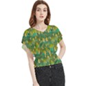 Love To The Flowers And Colors In A Beautiful Habitat Butterfly Chiffon Blouse View1