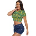 Love To The Flowers And Colors In A Beautiful Habitat Side Button Cropped Tee View2