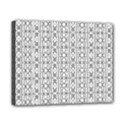 Modern Tribal Black And White Ornate Stripes Canvas 10  x 8  (Stretched) View1