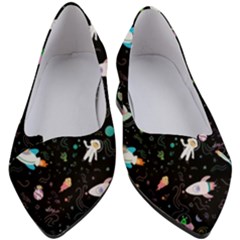 Funny Astronauts, Rockets And Rainbow Space Women s Block Heels  by SychEva