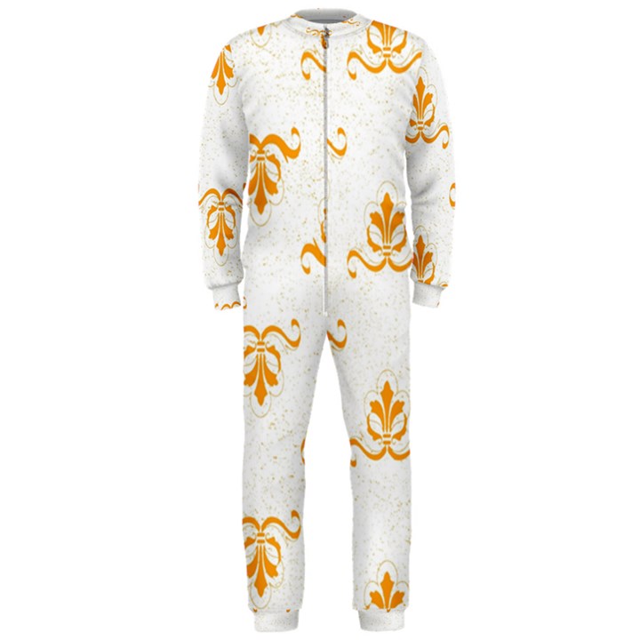 White With Orange Fdl OnePiece Jumpsuit (Men) 