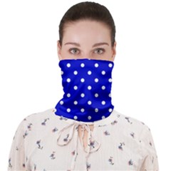 1950 Blue White Dots Face Covering Bandana (adult) by SomethingForEveryone