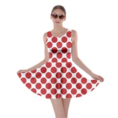 White W Red Dots Skater Dress by SomethingForEveryone