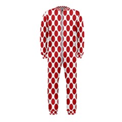 White W Red Dots Onepiece Jumpsuit (kids) by SomethingForEveryone