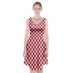 White W Red Dots Racerback Midi Dress by SomethingForEveryone