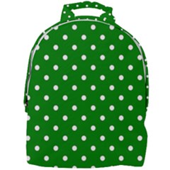 1950 Green White Dots Mini Full Print Backpack by SomethingForEveryone