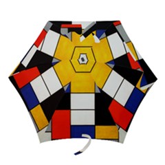 Composition A By Piet Mondrian Mini Folding Umbrellas by maximumstreetcouture