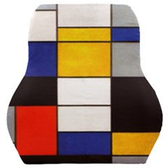 Composition A By Piet Mondrian Car Seat Back Cushion  by maximumstreetcouture