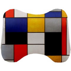 Composition A By Piet Mondrian Head Support Cushion by maximumstreetcouture