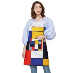 Composition A By Piet Mondrian Pocket Apron