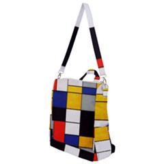 Composition A By Piet Mondrian Crossbody Backpack by maximumstreetcouture