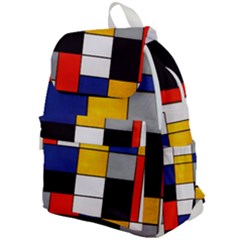 Composition A By Piet Mondrian Top Flap Backpack by maximumstreetcouture