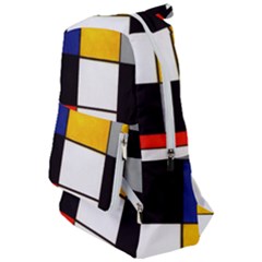 Composition A By Piet Mondrian Travelers  Backpack by maximumstreetcouture